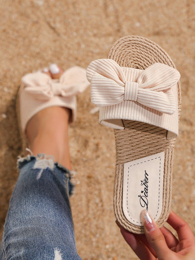 Boho Sandalen mit Schleife & Jutefußbett – Sommerlich & Bequem | Zendoo.de