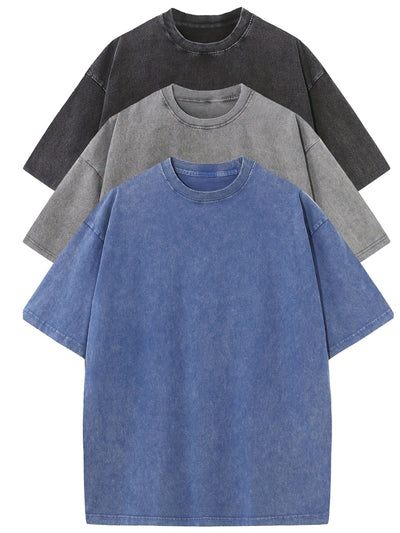 MIRAVO | Oversized Baumwoll-T-Shirt Set – 3er-Pack