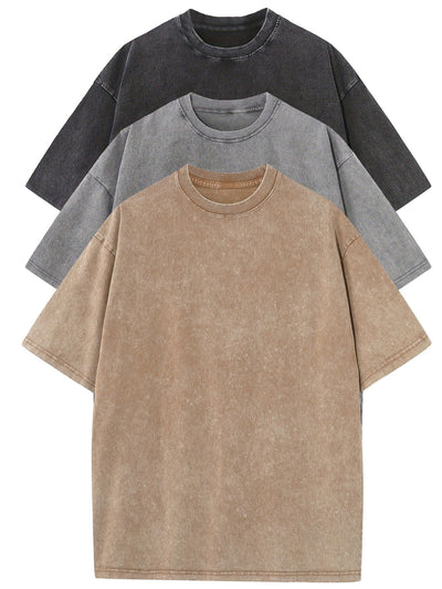 MIRAVO | Oversized Baumwoll-T-Shirt Set – 3er-Pack