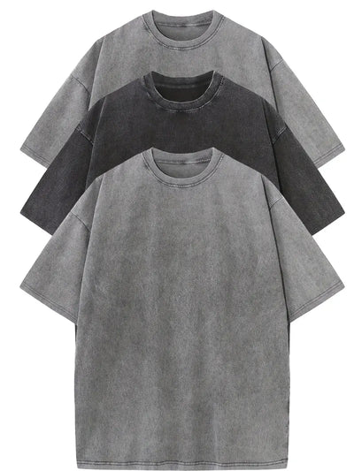 MIRAVO | Oversized Baumwoll-T-Shirt Set – 3er-Pack