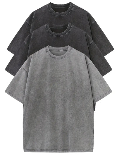 MIRAVO | Oversized Baumwoll-T-Shirt Set – 3er-Pack