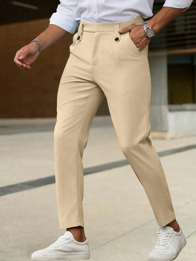 Andrea | Elegante beige Hose für Herren