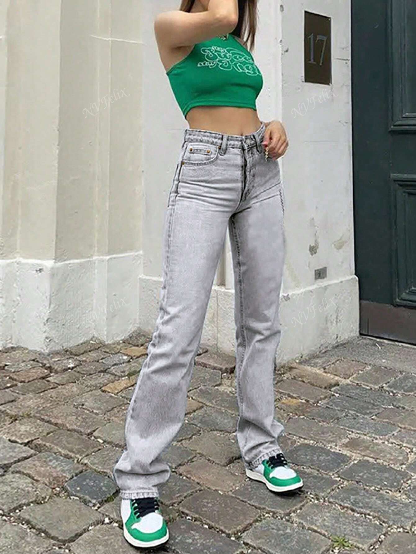 High Waist Jeans mit Straight Leg – Zeitlos, Urban & Everyday-Ready