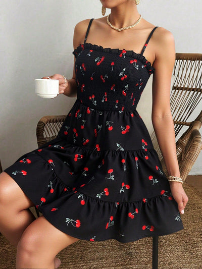 Geblümtes Sommerkleid mit Spaghettiträgern – Luftig, Feminin & Romantisch