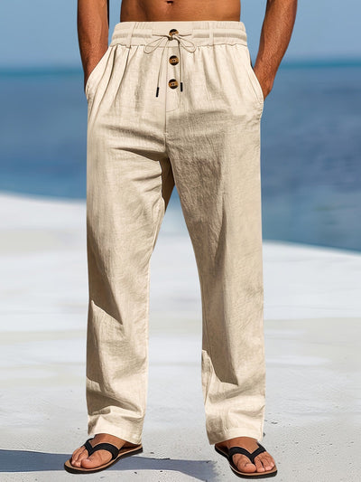 Aznar - Lässig Leinen Elastisch Hose