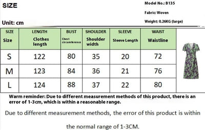 Betty – Langes elegantes Slim V-Ausschnitt Kleid mit Farbkontrast und kurzen Ärmeln