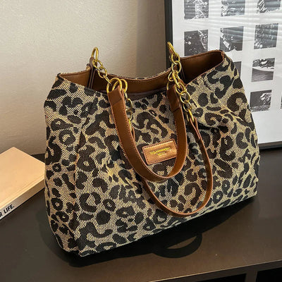 Tote Tasche mit Leopardenmuster