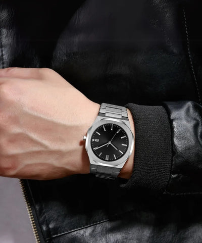 Sand Minimalistische ultradünne Uhr