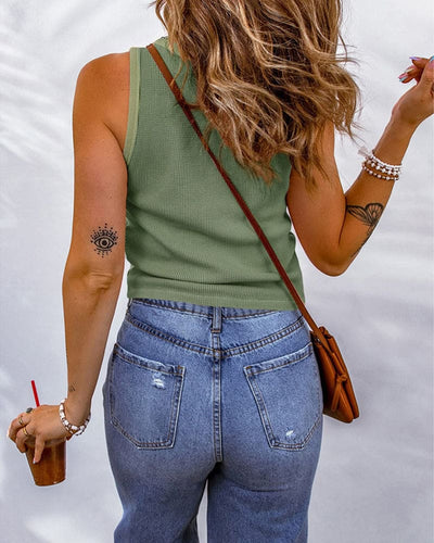 Vielseitiges Damen Tanktop – Weiches Stretch Top für Alltag & Freizeit