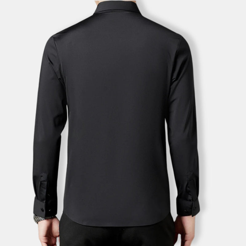 Herren Schlanke Passform Hemd | Langarm