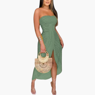 Besticktes Midikleid für Damen – Elegantes Sommerkleid