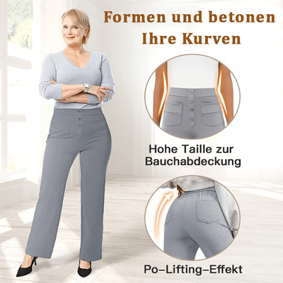 Nina Hohe Taille Stretchhosen