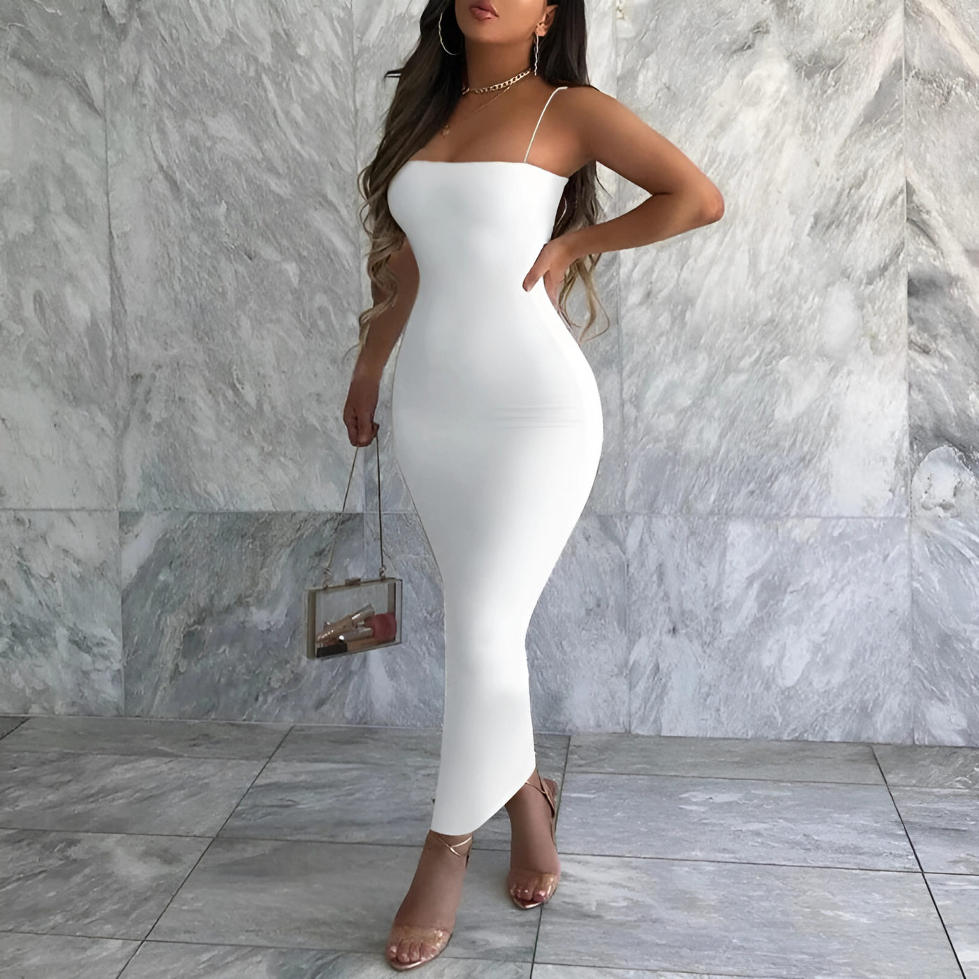 Rückenfreies Bodycon-Kleid