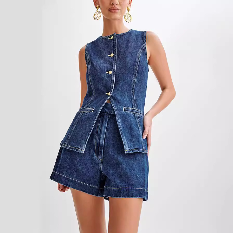 Isolde - Entspanntes Damen-Denim-Set für den Alltag