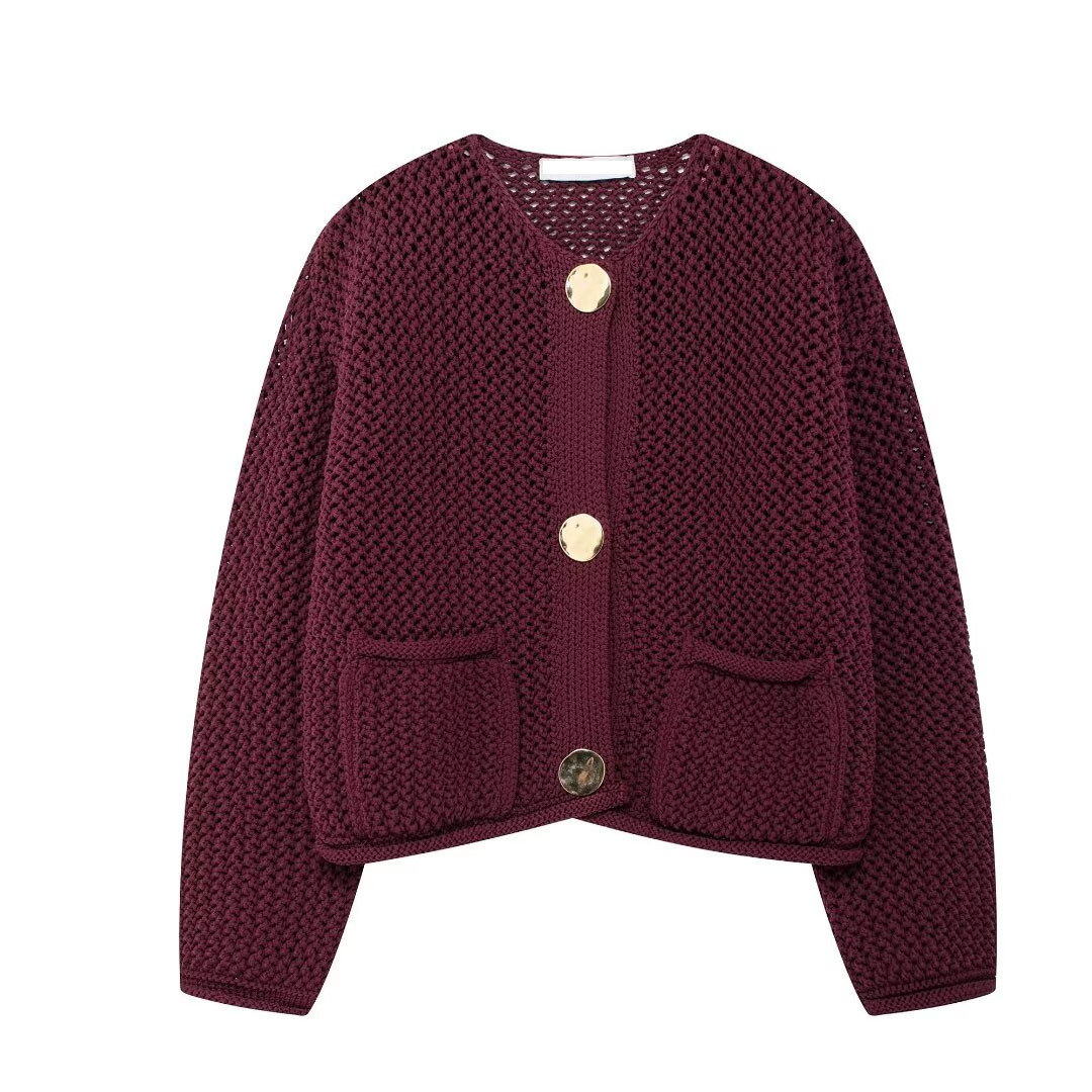 Lavinia - Strickjacke im Retro-Stil mit klassischen Knöpfen