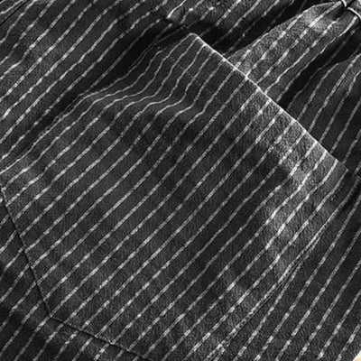 Herren Shorts aus leichtem Stoff mit Kordelzug und Muster