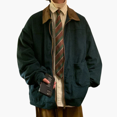 Herren Bomberjacke mit Reißverschluss und Vordertaschen