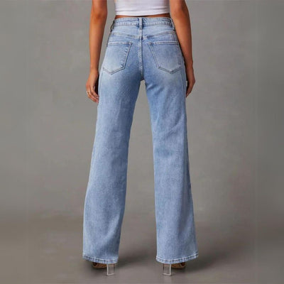 Laney Gerade Geschnittene Jeans mit Hoher Taille