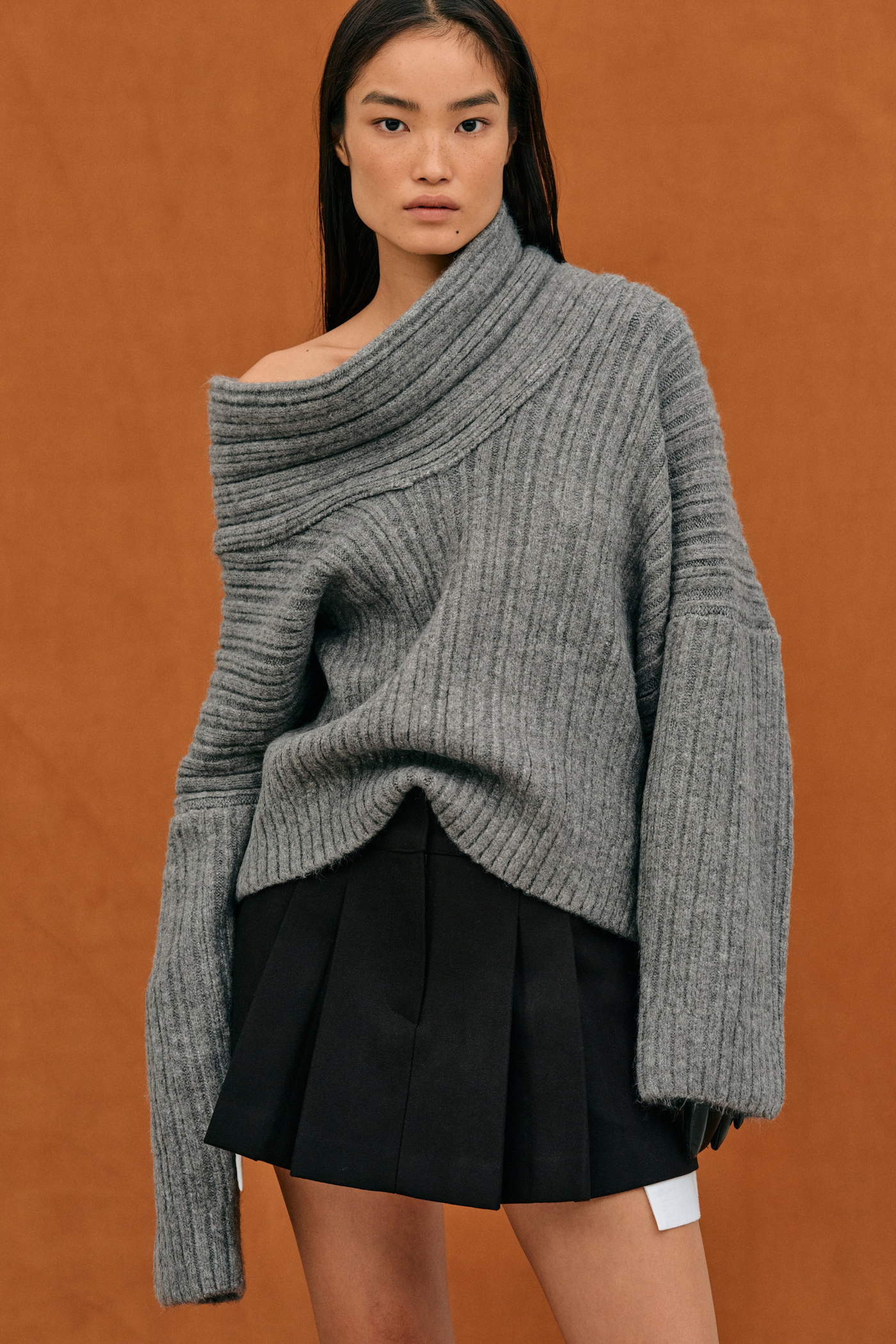 Elena™ Off-Shoulder Strickpullover