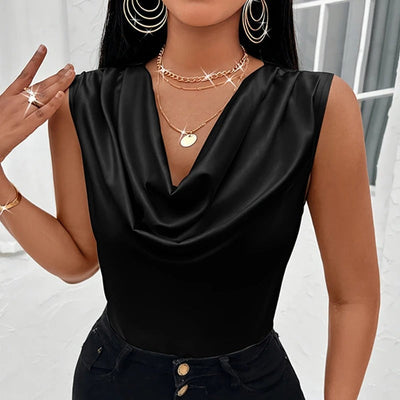 Naiyan – Lässiges Satin-Top Ohne Ärmel