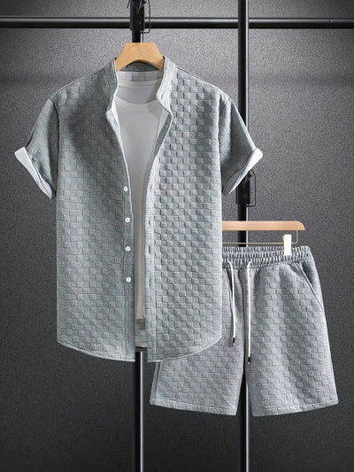 Zane – Lässiges Sommer Set Aus Kurzarm Hemd Und Short