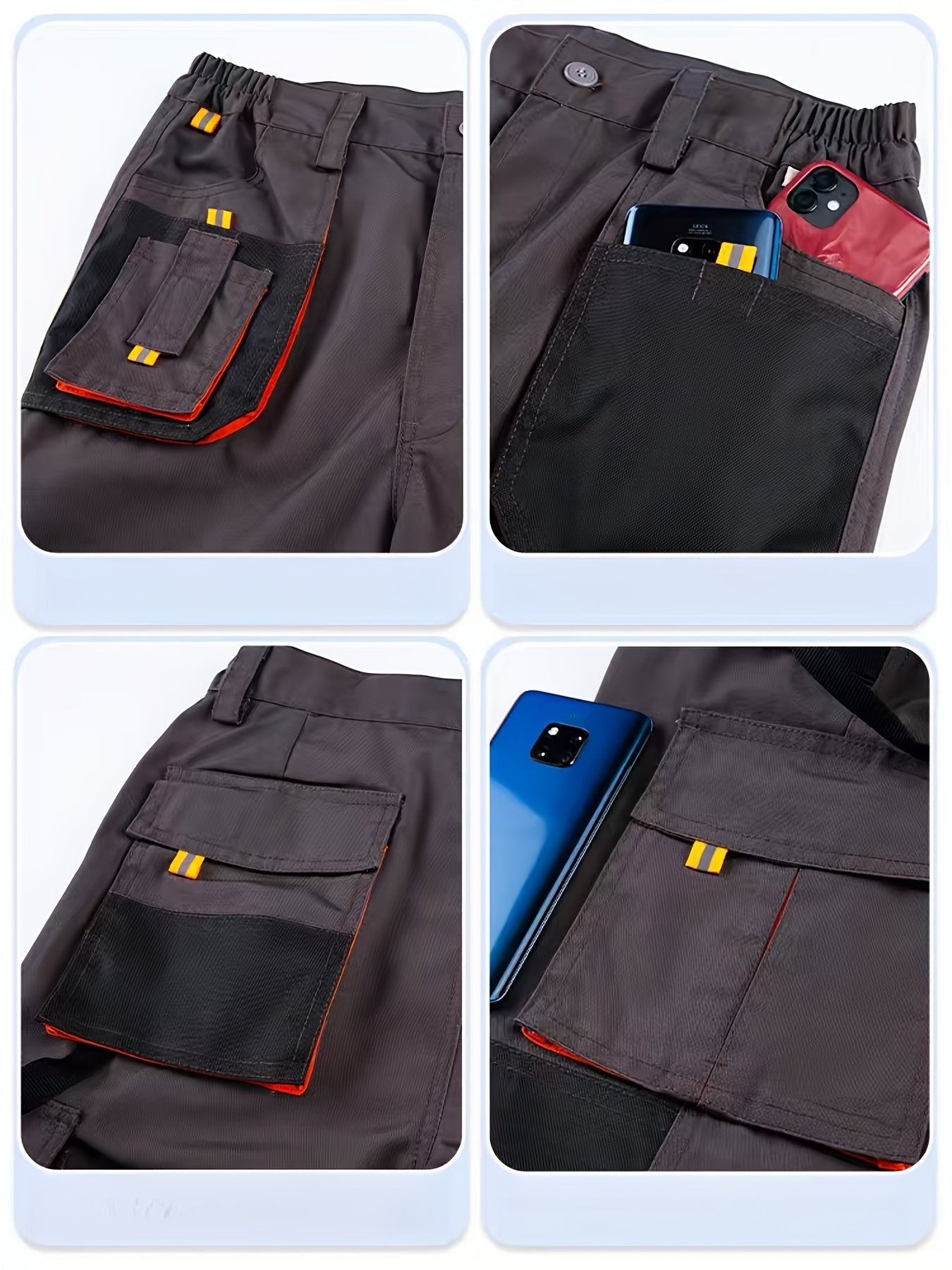 Hochwertige Arbeitshosen mit verstärktem Design und großen Taschen für Herren