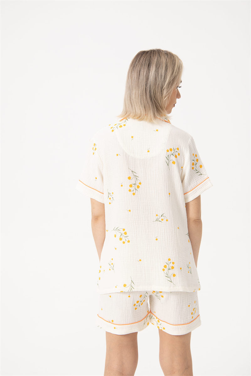 Sarah – Sommeranzug aus Baumwolle mit kurzen Ärmeln