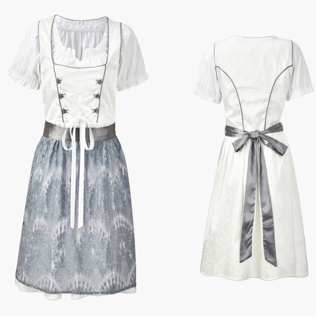 Traditionelles Midi Dirndl kleid für Damen - Oktoberfest 2025