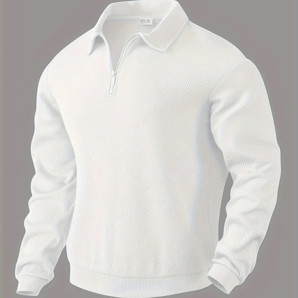 Adolphe – Eleganter Herrenpullover mit Reißverschlusskragen