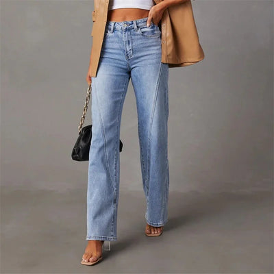 Laney Gerade Geschnittene Jeans mit Hoher Taille