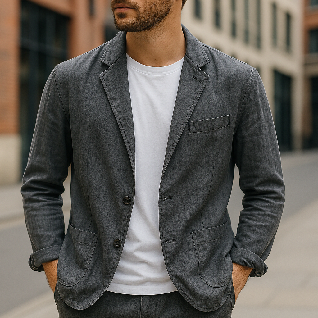 Wellham – Bequemer Leinen Blazer