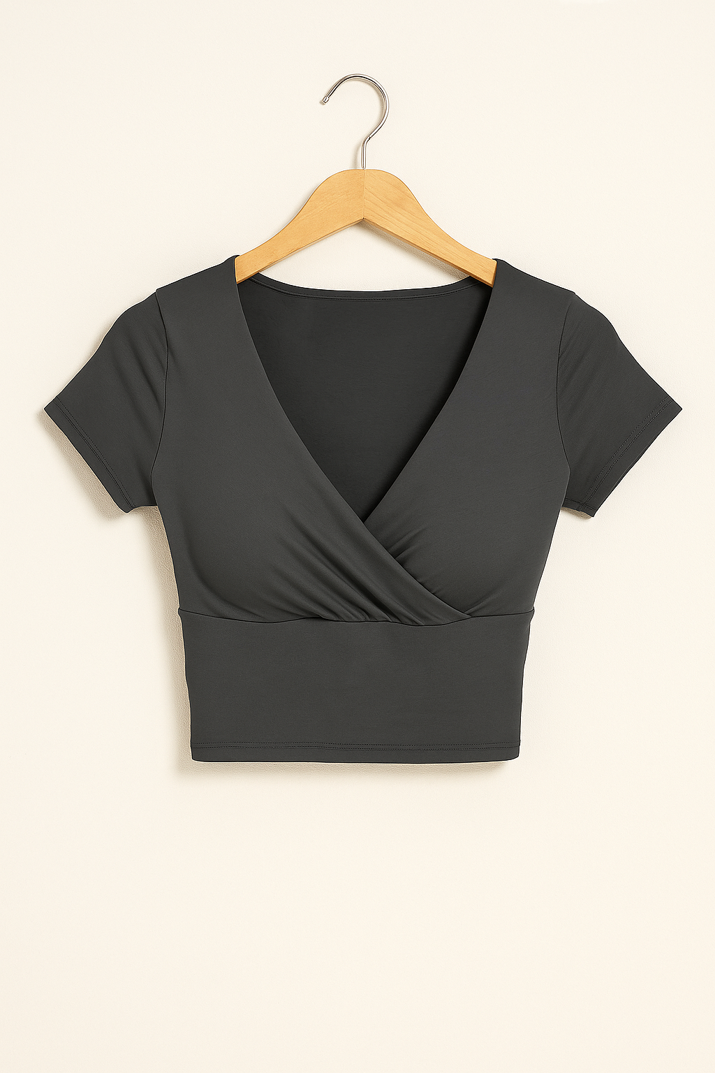 Schickes V-Ausschnitt Crop Top