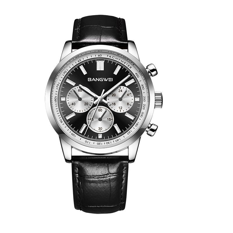 Alfred® | Militär Sport Casual Leder Quarz Uhr