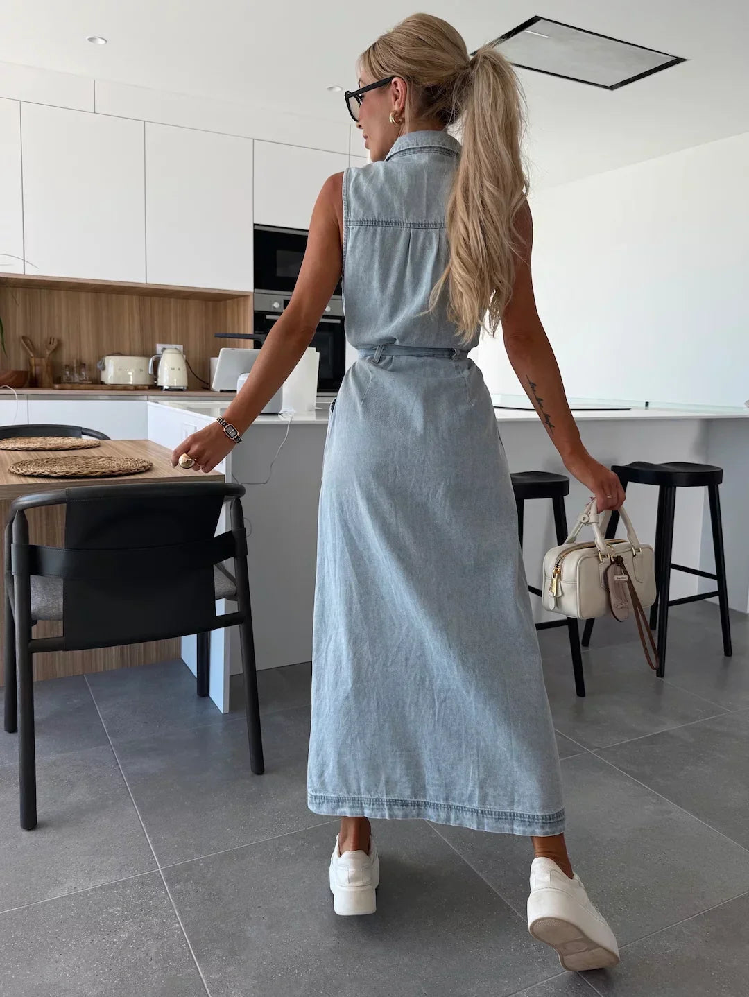 Isabelle | Maxi-Jeanskleid