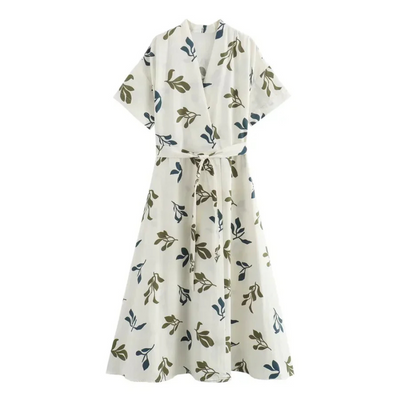 Angelina – Florales Wickelkleid für Sommer