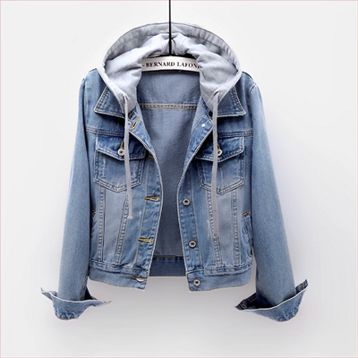 Lena – Jeansjacke mit Kapuze für Damen