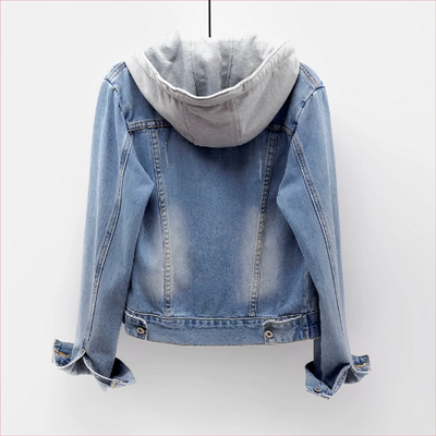 Lena – Jeansjacke mit Kapuze für Damen
