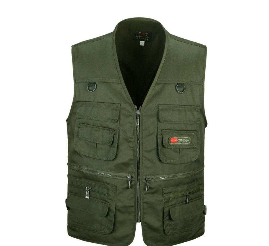 Brian – Anglerweste für Outdoor-Arbeiten aus hochwertigem Polyester-Baumwolle