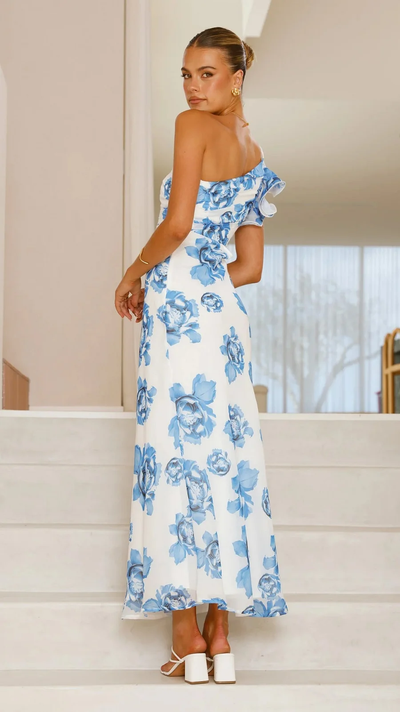 Dorothy – Ärmelloses Maxikleid mit Blumenmuster