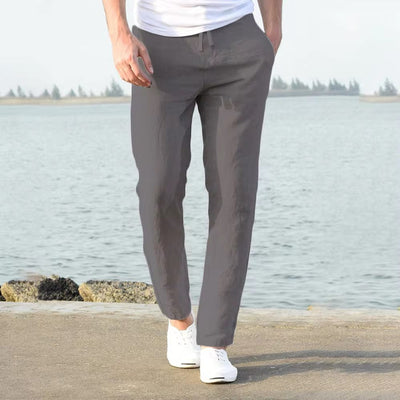 Herren Freizeithose mit elastischem Bund – Bequeme und stilvolle Stoffhose für Alltag und Urlaub