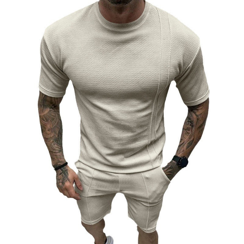 Danielle – Rundhals Kurzarm Shorts Anzug Sport und Freizeit