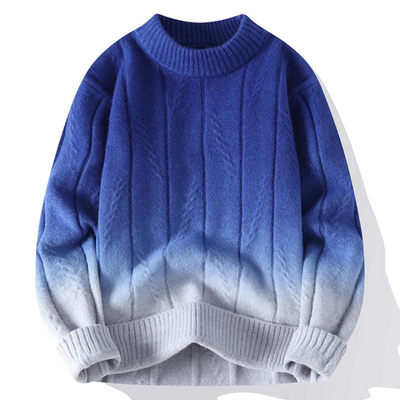 Yannick – Herrenpullover mit Ombre-Design