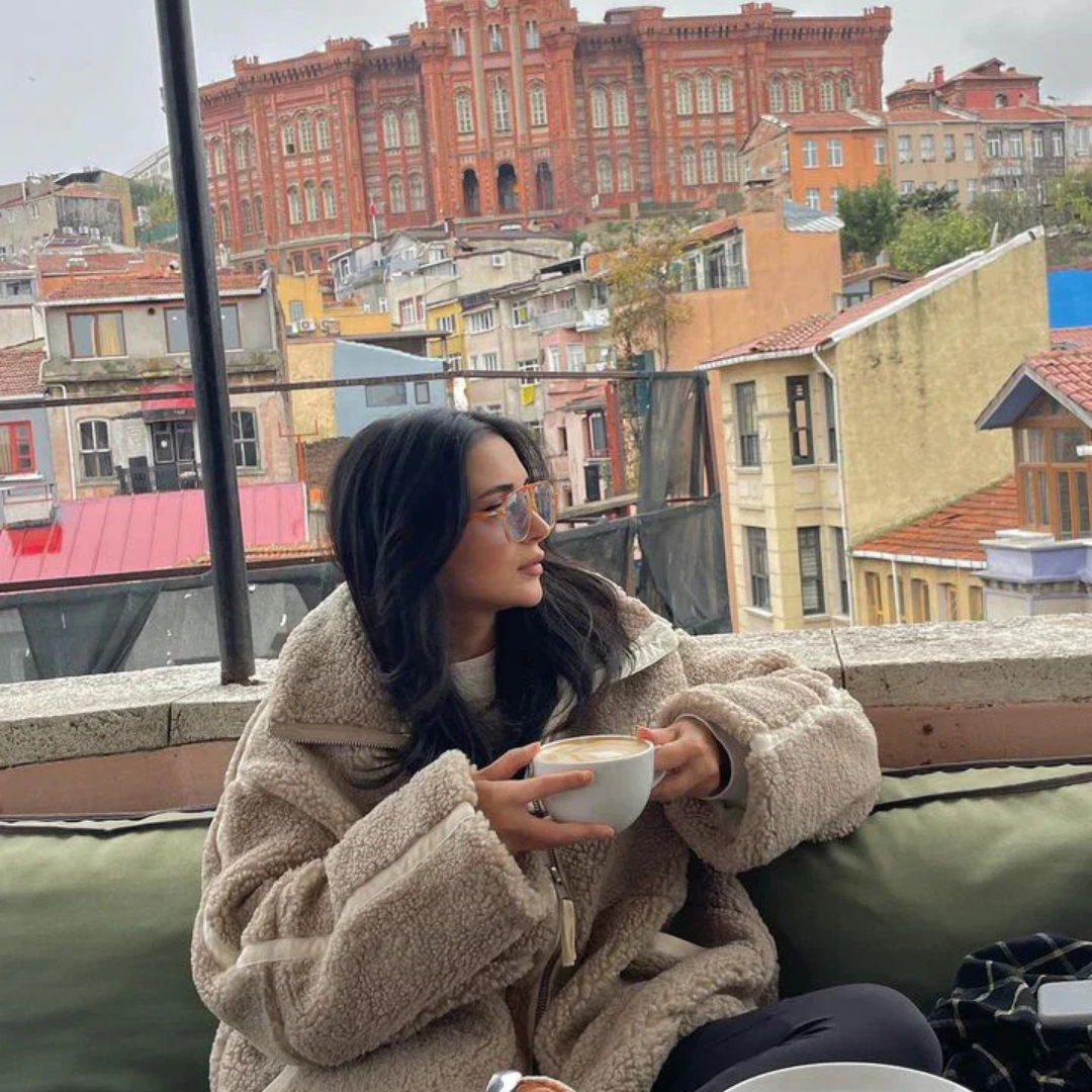 Jena – Kuschelige Teddyjacke mit Reißverschluss