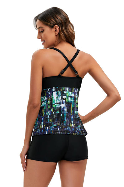 Sophie – Wunderschöner Badeanzug mit geometrischem Farbverlauf