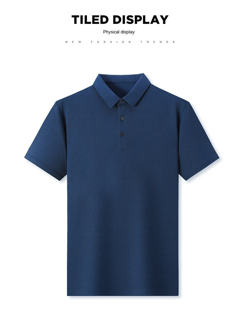 Donald – Kurzärmeliges T-Shirt in einfarbigem Waffel-Look