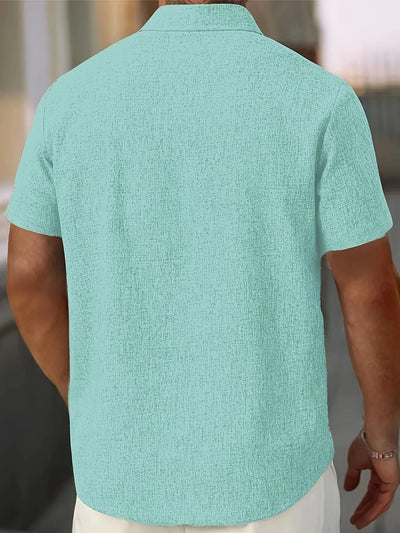 Dwight - Leichtes Hemd Aus Leinenmischung Mit Kurzen Ärmeln