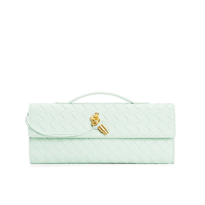 Geflochtene Damen Clutch aus Echtleder – Elegant & Vielseitig