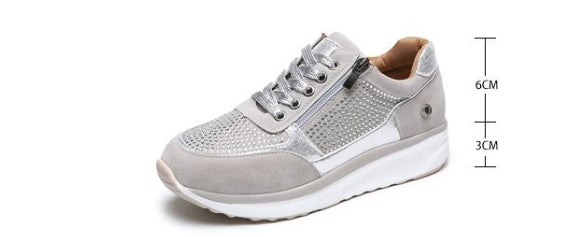 Damen Sneaker Freizeit Komfort Flache Turnschuhe Atmungsaktiv