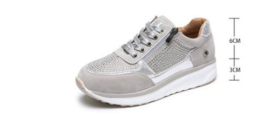 Damen Sneaker Freizeit Komfort Flache Turnschuhe Atmungsaktiv