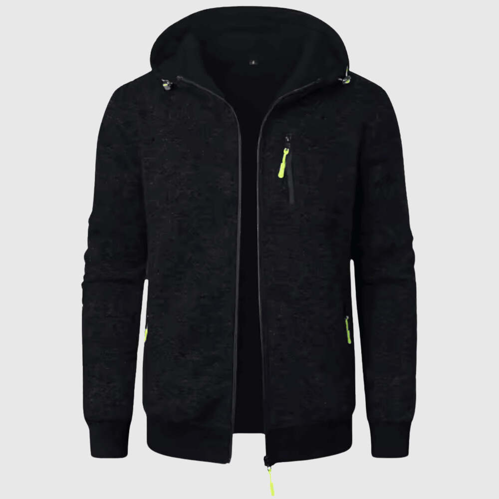 Jamal – Herren-Sport-Kapuzenjacke mit Reißverschluss